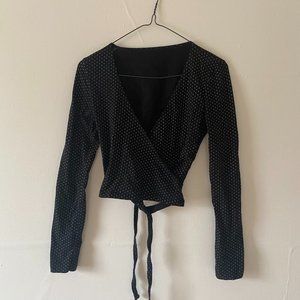Long Sleeve Wrap Top